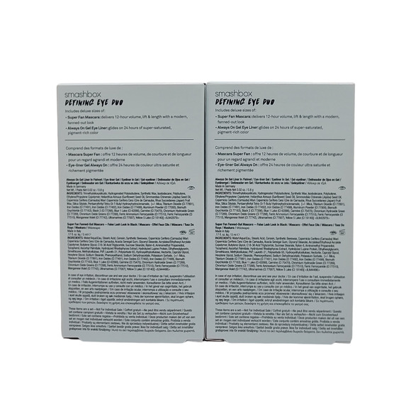 2 Pack Smashbox Defining Eye Duo- Always On Gel Eye Liner & Super Fan Mascara - Picture 6 of 6